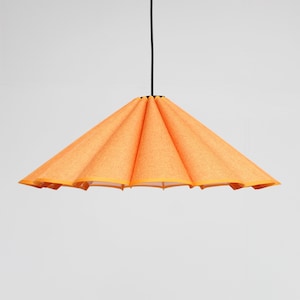 Handgemaakte snoepsinaasappel lampenkap: katoen/linnen acryl hanglamp