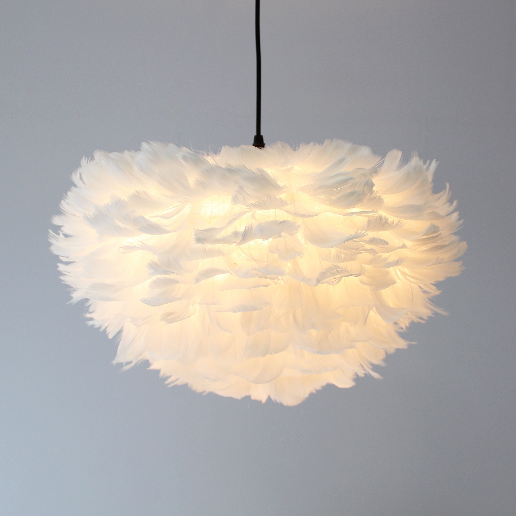 Pink feather ceiling light deals