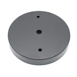 Black metallic ceiling canopy-Diameter 12 cm