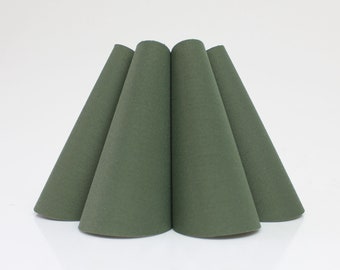 Handmade Moss Green Pleated Lampshade-50#