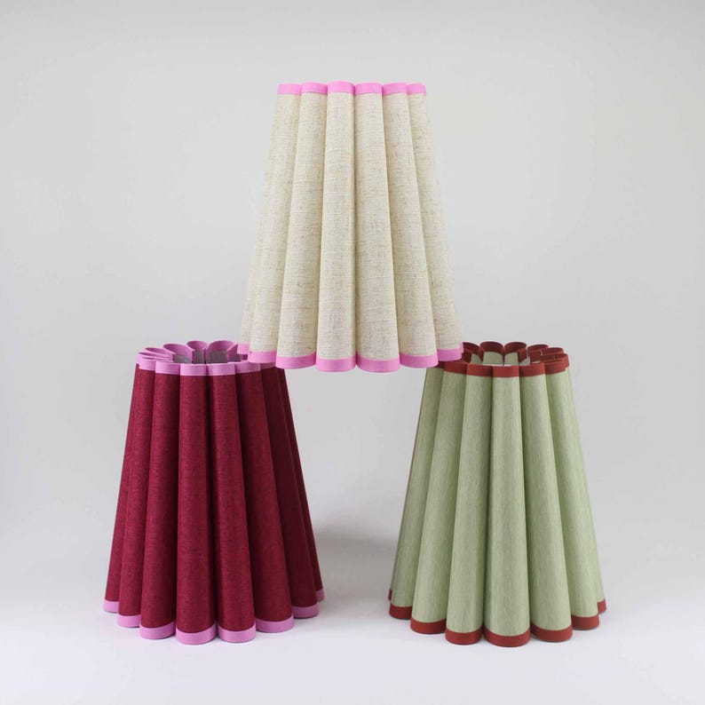 DuzyDesigns Pleated Fabric Lampshade - Thumbnail 2