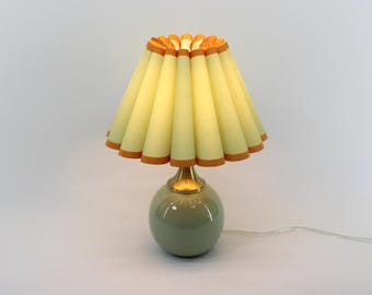 Handgemachte hellgrüne Tischlampe aus Stoff zum Muttertag Geschenk-45#