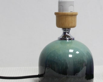 Duzy handmade khaki checkered fabric with dark green base lamp -88#, 110-240V/50-60Hz