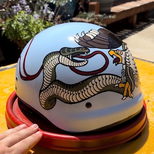 Custom Painted Motorcycle Helmet image 9