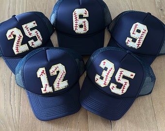 Custom Baseball Hat | Baseball hat | Number Baseball hat | Baseball Mom