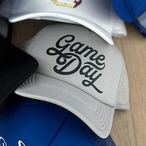 Gameday Trucker Hat | Stylish White Baseball Cap | Trucker Hat | Gameday