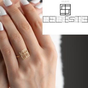 Christmas Gift for Her, Name Logo Ring, One of a Kind Gift for Her,  Unique Name Ring, Personalized Name Logo Ring, Handmade Ring for Her