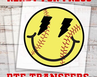 Camiseta de softbol para planchar, transferencia para el día del partido de softbol, transferencia para planchar DTF, hoja de equipo DTF