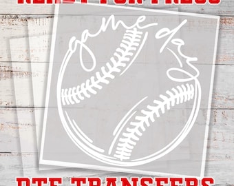 Baseball DTF Transfers, Baseball Gameday Transfer, DTF Iron on Transfer, DTF Gang Sheet