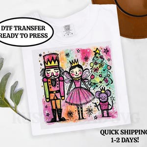 Nutcracker Christmas Transfer, Christmas DTF, DTF Transfer Ready to Press, Christmas Iron On Transfer