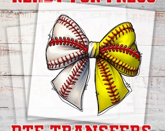 Transferencia de softbol DTF, transferencia de béisbol para planchar, transferencia de día de juego de softbol, transferencia de DTF para planchar, hoja de equipo DTF