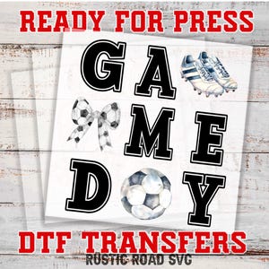 Fußball Spieltag Transfers, Fußball Mom Bügelbild, Fußball Spieltag Transfers, DTF Band Sheet, DTF Gang Sheet