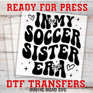 Soccer DTF Transfers, Soccer Gameday Transfer, DTF Iron on Transfer, DTF Gang Sheet