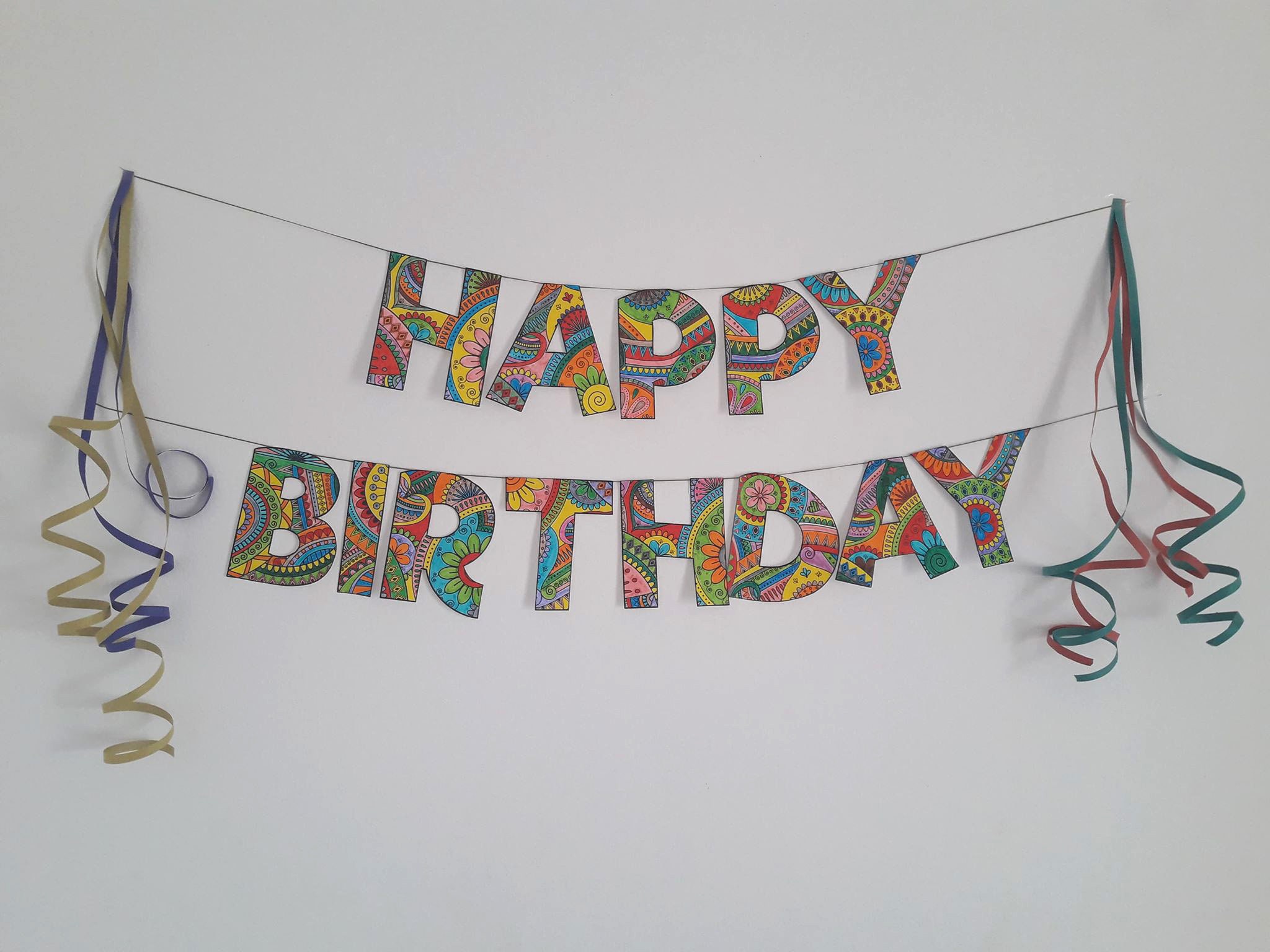 Download Birthday Party Decoration Alphabet Bundle A Z Party Supplies Etsy