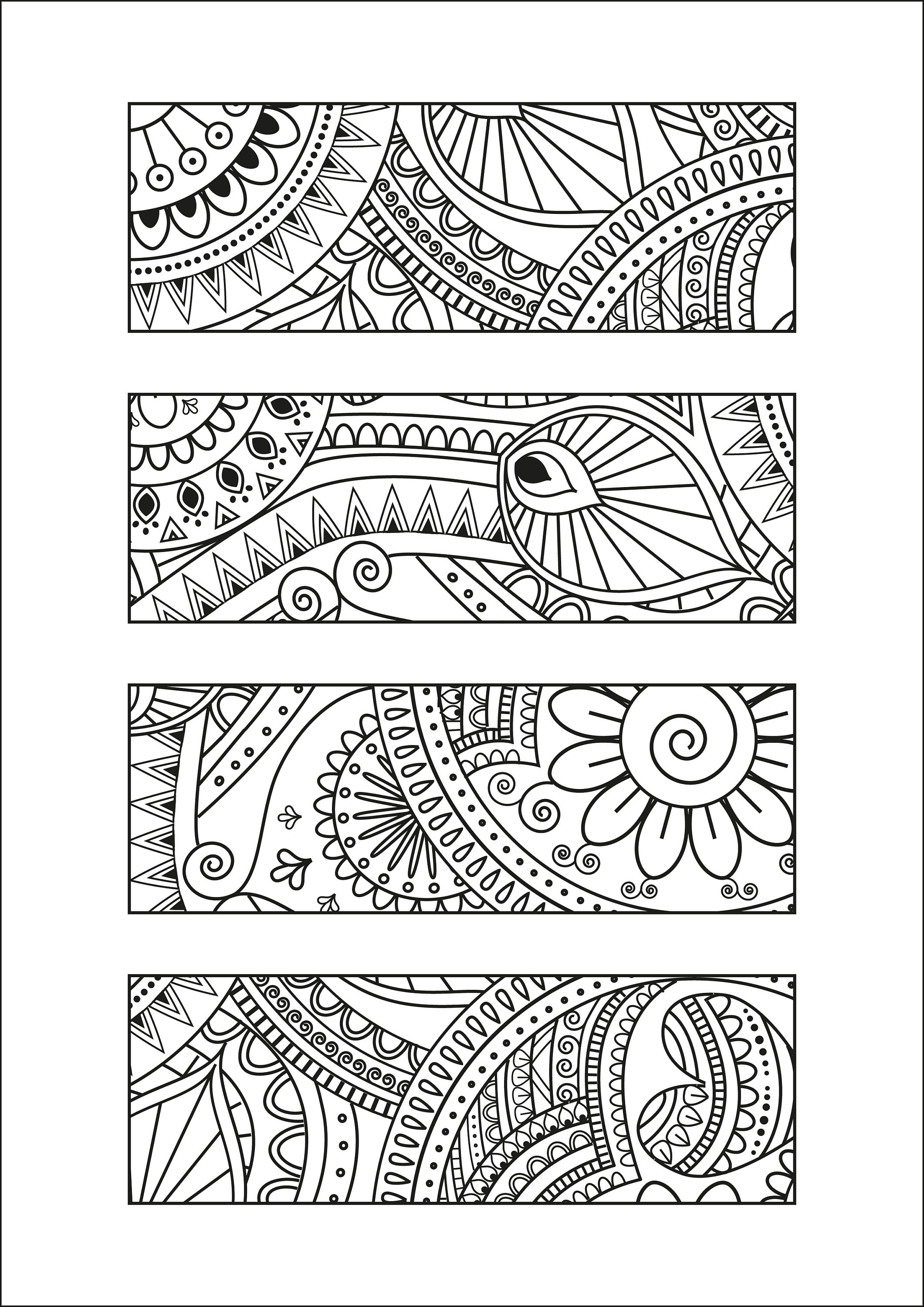 Bookmarks for Instent Download, Printable File, Mandala Bookmarks ...