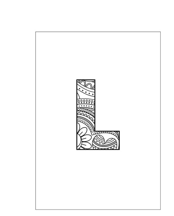880 Top Alphabet Mandala Coloring Pages Pictures