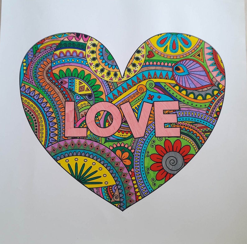 Poster Mandala Design personalized name Art therapy decor | Etsy