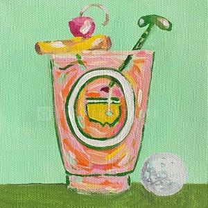 Masters Tournament Cocktail,The Masters Golf Tournament, Augusta National Champions of Cocktails , Golf Lover, Masters Giclee Print