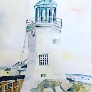 Scituate Light also known simply as old Scituate Light is a historic lighthouse located on Cedar Point in Scituate, Massachusetts.”Giclee