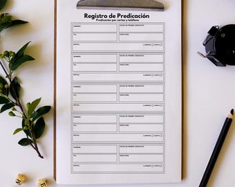 Predication Record for Jehovah's Witnesses (PDF Download)