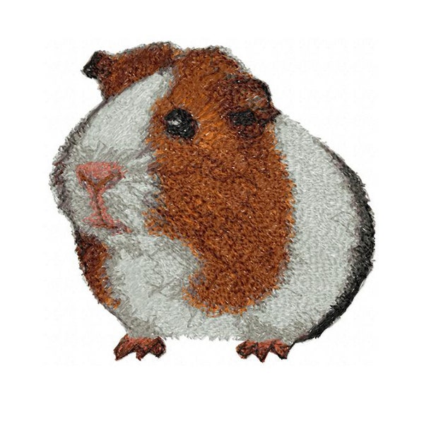 Guinea pig embroidery   Photostitch pig  Embroidered guinea pig    Machine embroidery design