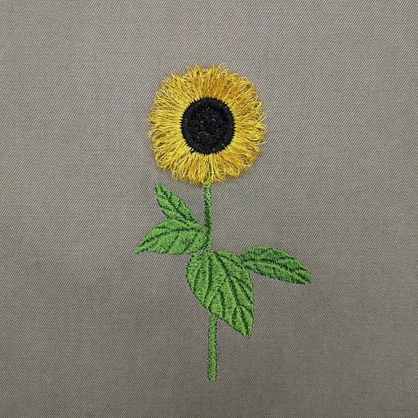 Fringe Sunflower Machine Embroidery Design  Digital design  Flower embroidery