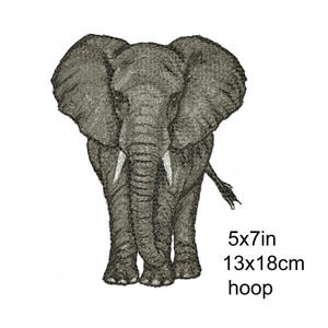Elephant Photo Stitch Embroidery Design (Digital Download)