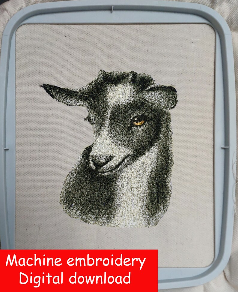 Goat Embroidery Goat Machine Embroidery Goat Embroidery Design Digital