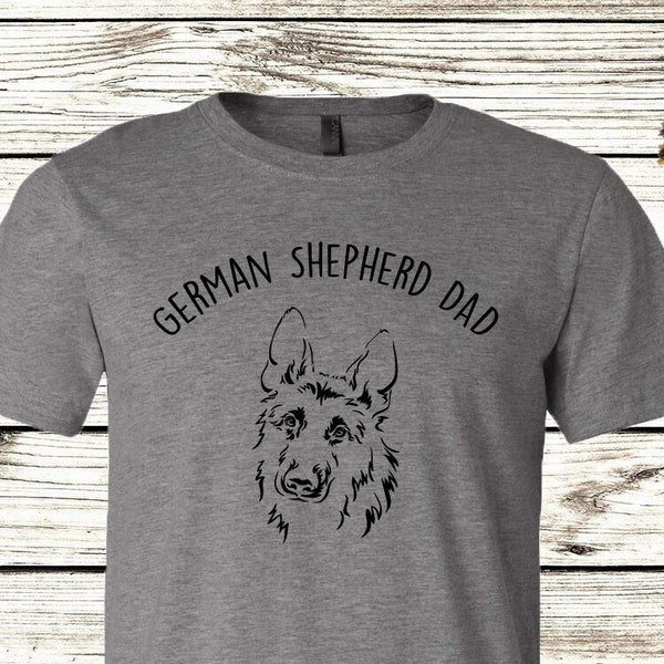 German Shepherd Dad Shirt Etsy