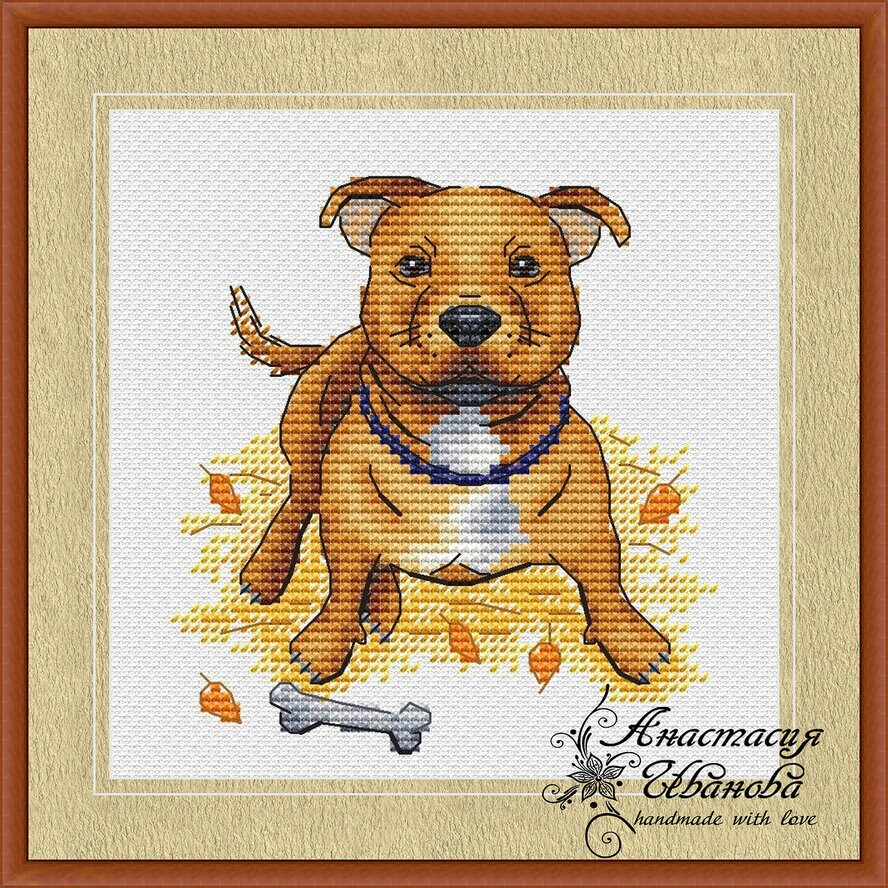 Small Dog Pattern Staffordshire Bull Terrier Pattern Easy Etsy