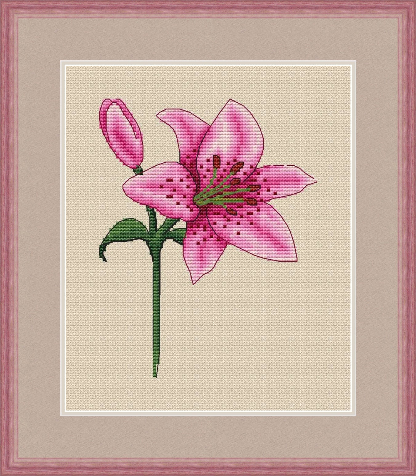 Tiger lily cross stitch pattern Floral cross stitch patterns Etsy Tiger lily cross stitch pattern floral cross stitch patterns