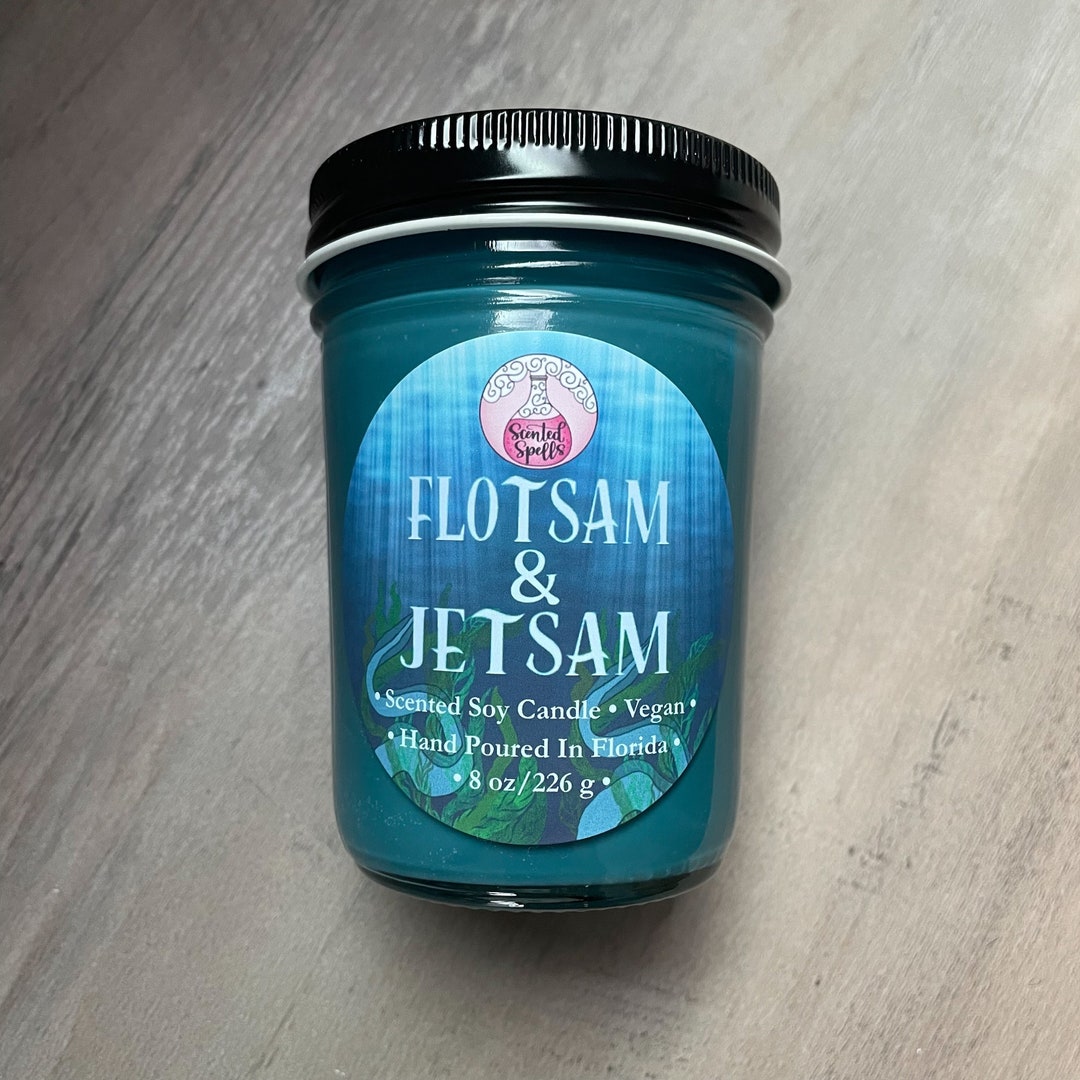 Flotsam & Jetsam / Soy Candle / Vegan / Water Scents / Villain Etsy
