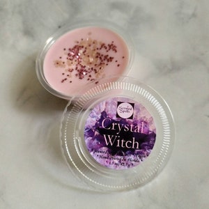 Crystal Witch / Soy Wax Shot / Wiccan Wax Melts / Gift For Her / Sample Size Wax Melt / Vegan / Crystal Healing