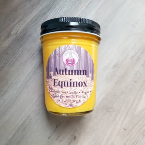 Autumn Equinox / Soy Wax Candle / Wicca / Fall Scent / Mabon Candle / Gift Ideas / Gift For Witch / Vegan