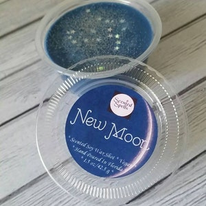 New Moon / Soy Wax Shot / Wiccan Wax Melts / Moon Lover / Gift For Her / Sample Size Wax Melt / Vegan