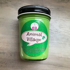 Animal Village / Soy Candle / Vegan / Video Game Candle / Gift Ideas / Fandom Candle / Island / Nook / New Horizons