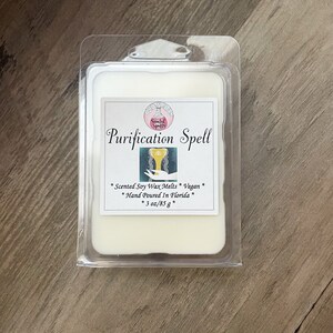 Purification Spell / Soy Wax Melts / Vegan / Wiccan Inspired / Gift For Her / Home Decor / Clean Scent