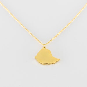 Collier Ethiopie par pièce patrimoniale - Pendentif Ethiopien Collier pour Femme - Cadeau pour Femmes - Ethiopie Pendentif Carte - Collier Carte Ethiopie