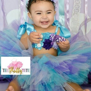 Mermaid Cake Smash, Cake Smash Outfit Girl, Halloween Costume For Baby Girl, Baby Tutu Outfit, 1st Birthday Girl Outfit, Tutu Dress Toddler