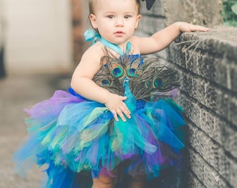 baby girl peacock costume