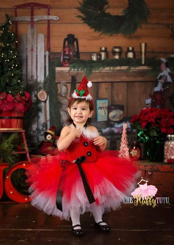 Christmas Tutu Dress Photoshoot Dress Baby Girl Christmas Dress