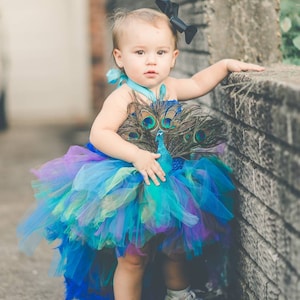 peacock dress for baby