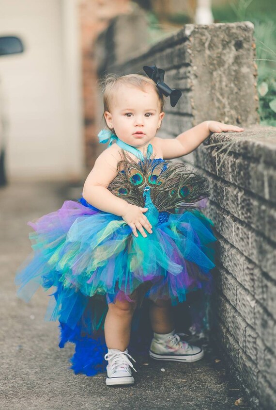 peacock dress for baby