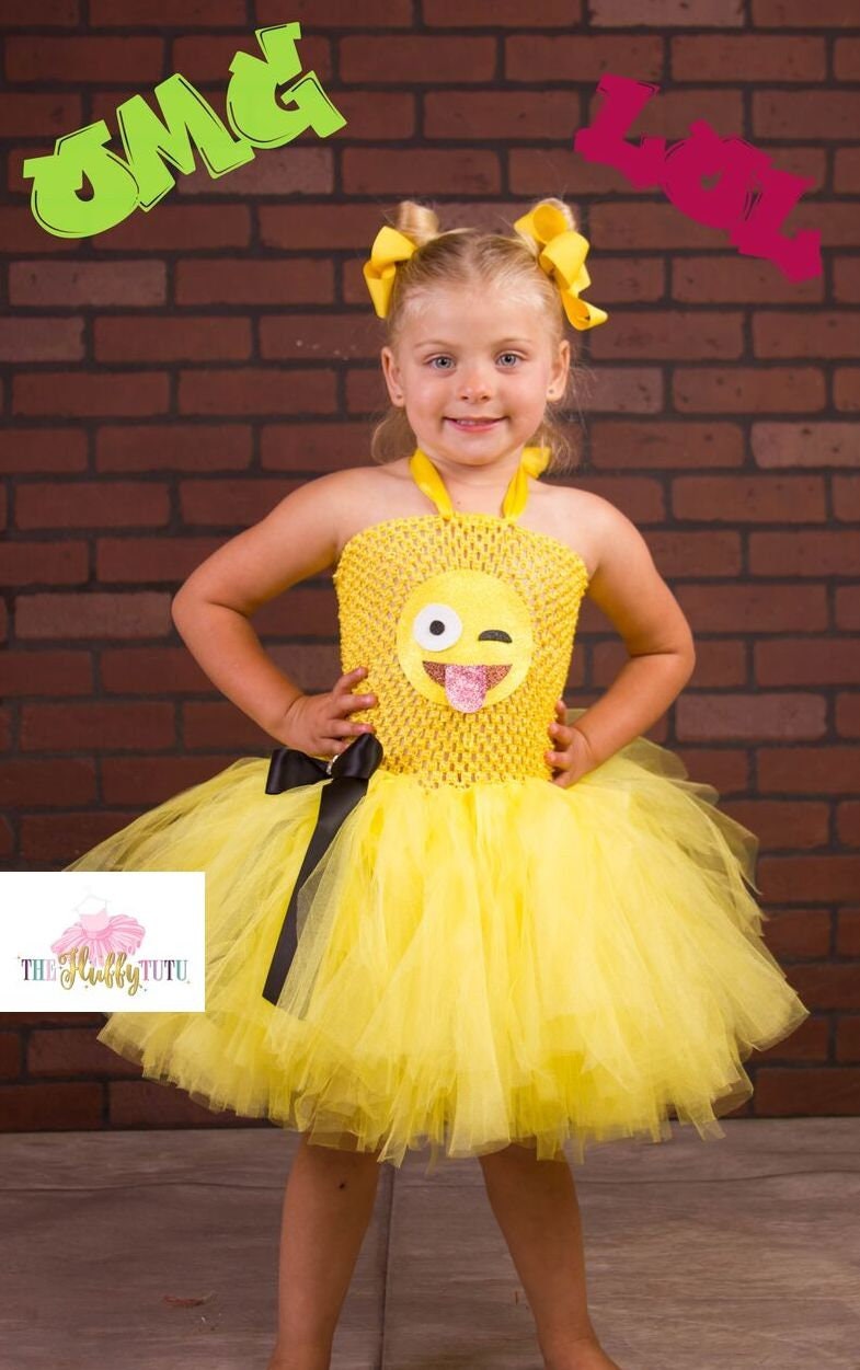 Halloween Costume for Girl, Dress up Outfit, Emoji Outfit, Gift