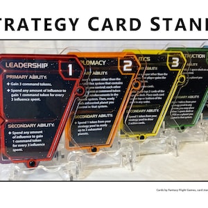 ¡Las tarjetas de estrategia representan a Twilight Imperium 4!