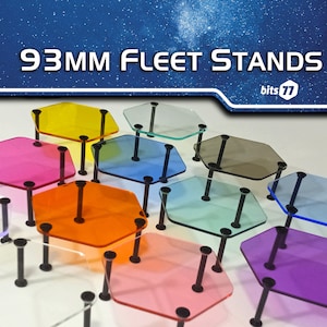Sets of 93mm Fleet Stands for Twilight Imperium 4!