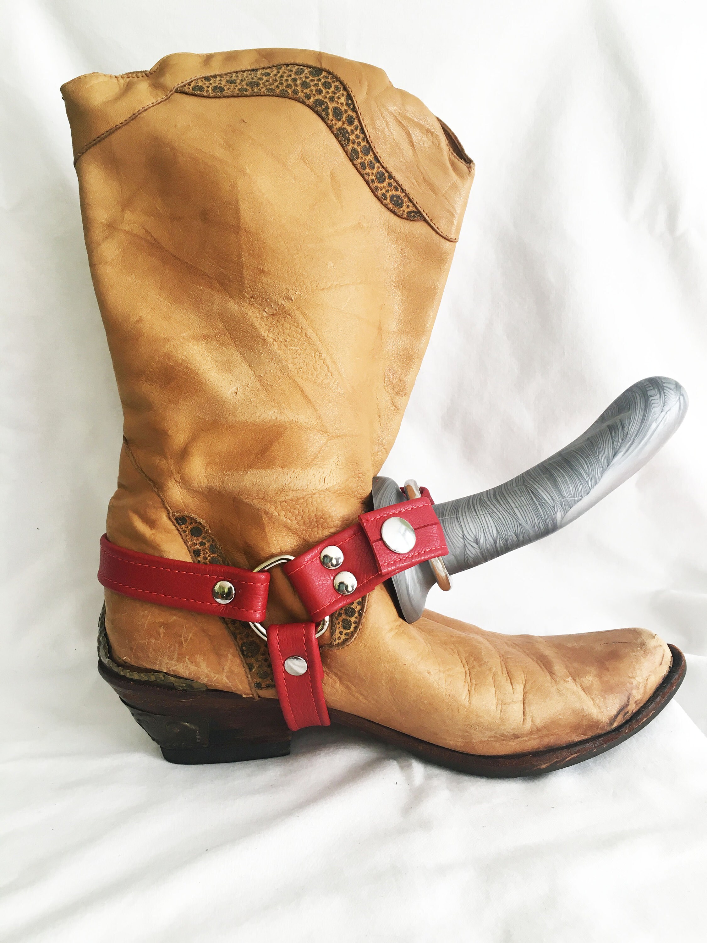leather boot harness