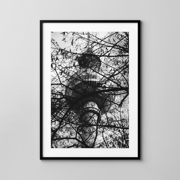 Fernsehturm / Berlin Poster / Alexanderplatz / Black & White Photography / Fine Art Print / Wall Decor / Wall Art