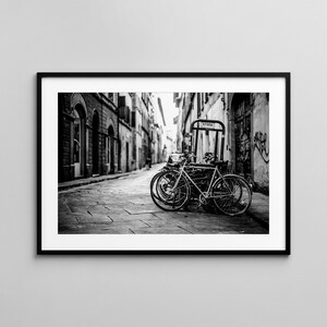 Multibiked / Florence - Italy / Street Photography / Fine Art Print / Wall Decor / Black & White