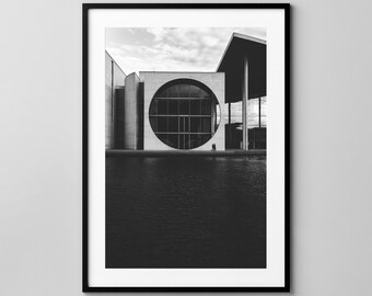 Marie-Elisabeth-Lüders-Haus / Berlin Poster / Architektur Fotografie / Fine Art Print / Wand-Dekor